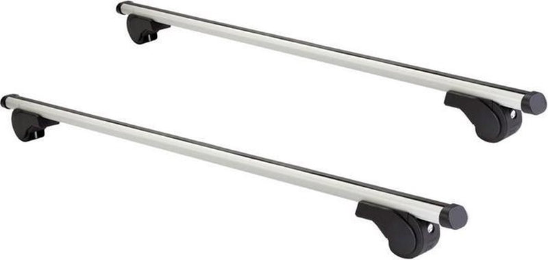Juego de bacas Twinny Load Twinnyload de aluminio A01 - capacidad de carga de 100 kg - aluminio ligero - para coches con rieles de techo