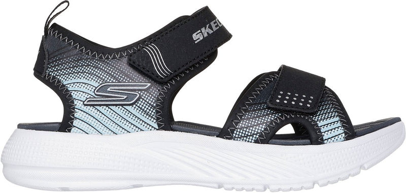 Skechers microspec splash sandalias para niños - black