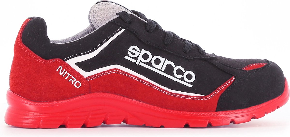 Sparco nitro marcus - scarpa antinfortunistica s3l dal look sportivo e microfibra idrorepellente - rossa 38