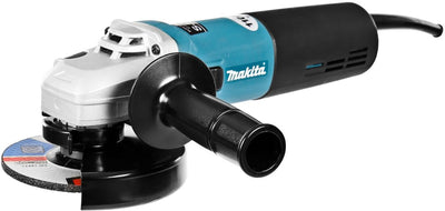Makita 9565hr haakse slijper 230v - 1100w - 125mm met accessoires
