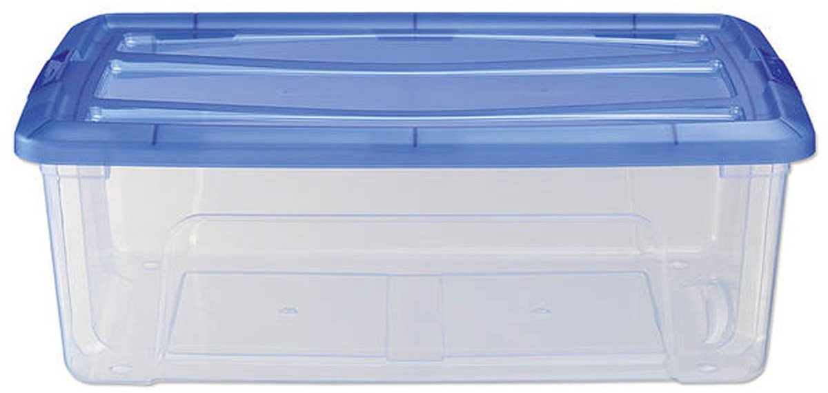IRIS IRIS TopBox Storage Box 30L 57.5x39x20.5 cm blu trasparente