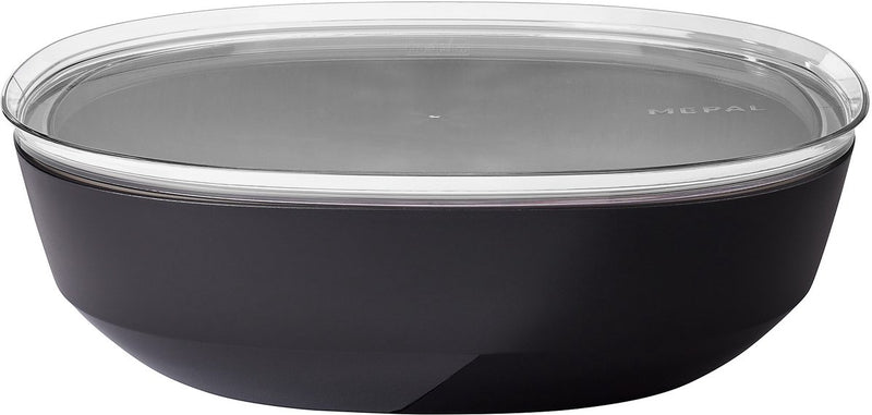 Ciotola Mepal con coperchio silueta - 4000 ml - insalatiera - nero nordico