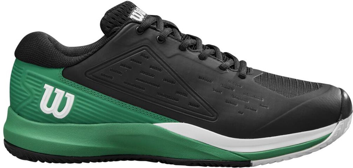 Wilson scarpa da tennis padel scarpa rush pro ace clay uomo nero verde