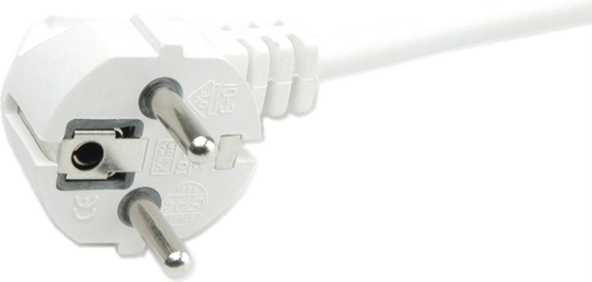 Base de enchufe Value de 3 vías con interruptor, blanco, 10 m
