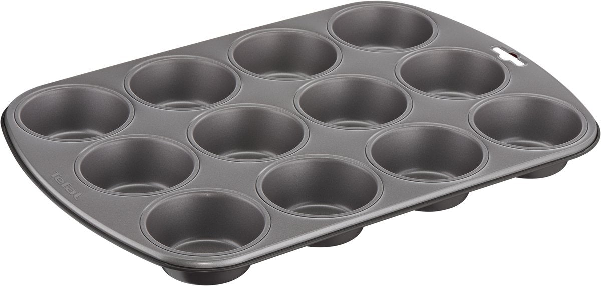Teglia per muffin Tefal delice - teglia - 12 pezzi - rivestimento antiaderente - senza pfas - per muffin