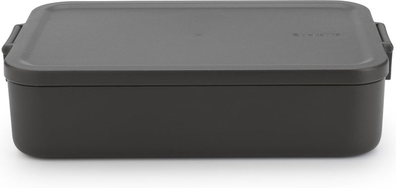 Brabantia make take lunchbox broodtrommel - large - kunststof - dark grey