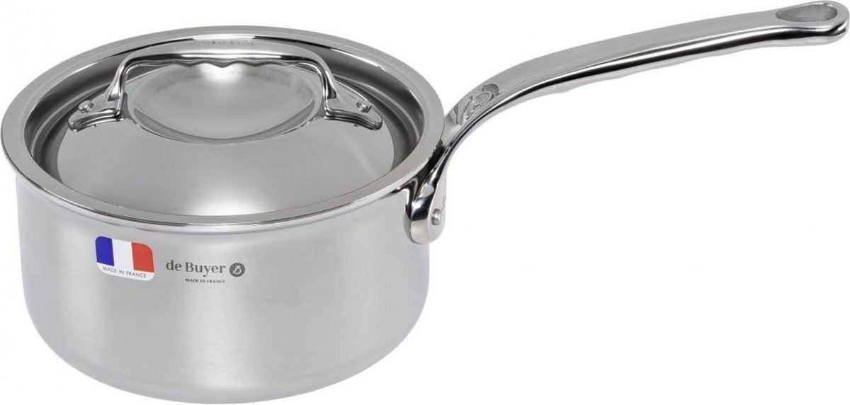 Debuyer de buyer affinity pentola con coperchio - ø 16 cm - acciaio inossidabile