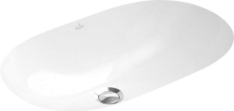 Lavabo bajo encimera Villeroy boch o.novo - 53x32cm - con rebosadero sin orificio para grifería banco cerámica+ blanco