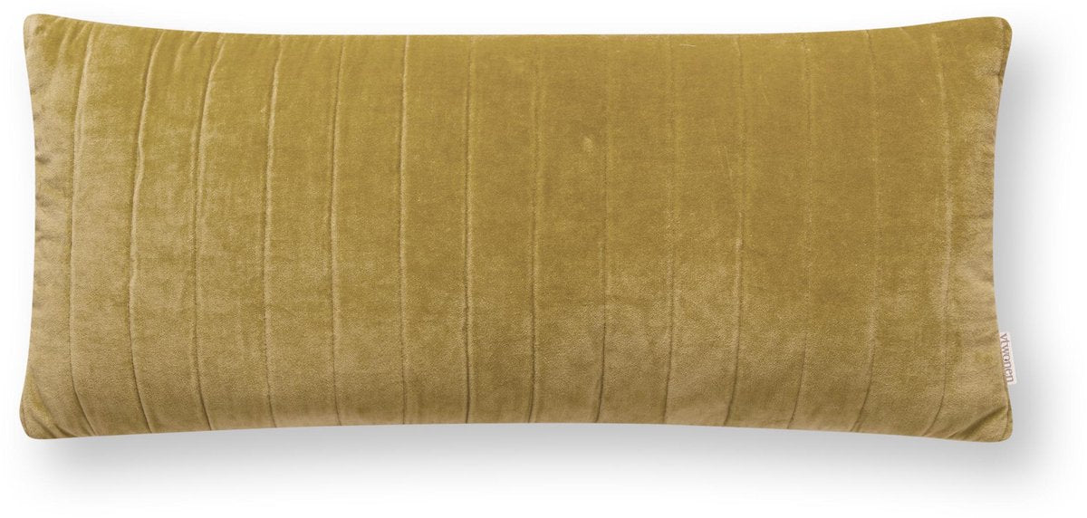 Vtwonen sierkussen quilted - kussen voor de woonkamer - groen - 30x70cm