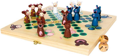 Animali per la fattoria di ludo di legno di piccoli piedi