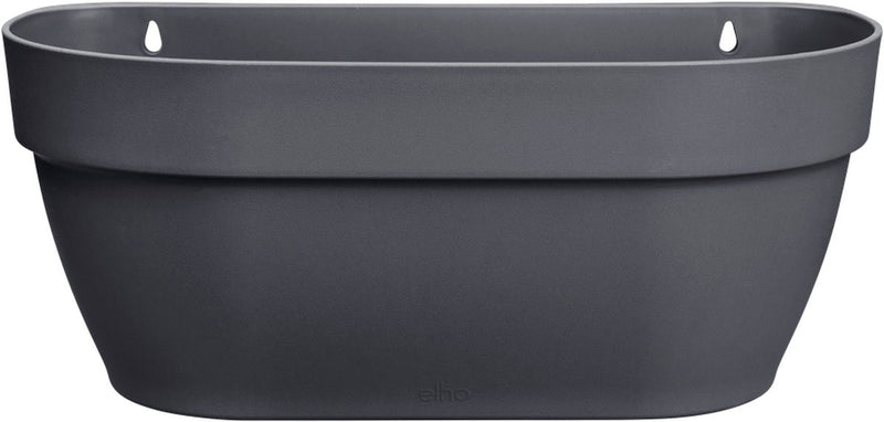 Elho vibia campana wall basket 35 - macetero de pared para exterior - 100% plástico reciclado - ø 35,0 x h 14,8 cm - antracita