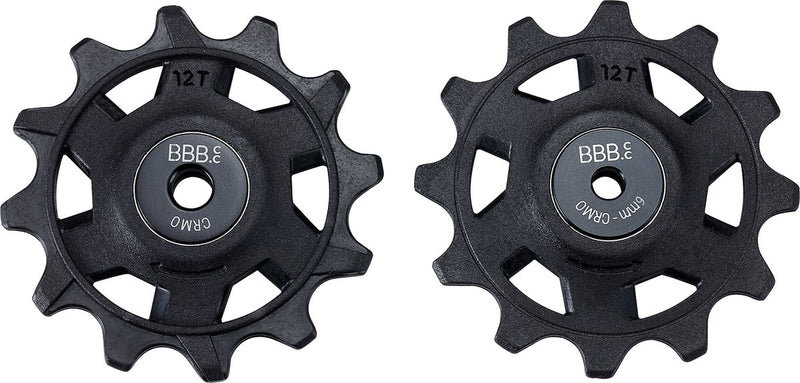 Rollerboy da ciclismo Bbb 12t sr-xplr – ruote deragliatore – adatte per sram xplr 12 velocità – nero - bdp-10x
