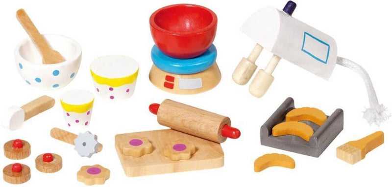 Goki poppenhuis bakset, 22dlg.