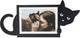 Balvi photo frame photo frame hidden cat 10 x 15 black metal horizontal