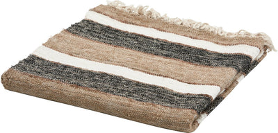 Plaid in faggio - cotone - nero naturale - 130x170x1