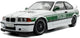 BMW e36 m3 coupé drift Police 1991 - 1:18 - solido