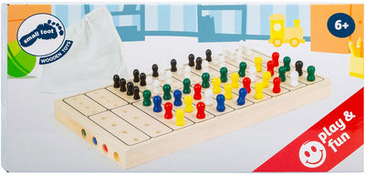 Código secreto de pie pequeño juego de mesa de madera