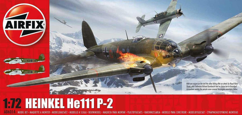 Kit modello Airfix per auto - 06014 heinkel he.111 p-2 plastica - 1:72 - modellismo