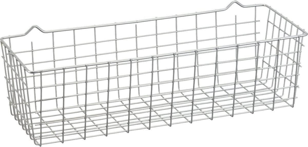 Metaltex - cesta koala - 33 x 12 x 9 cm - plateado - colgar o dejar