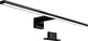 B.k.licht - lampada da specchio a led - nera - lampada da bagno - illuminazione da specchio - l: 60cm - ip44 - 4.000k - led 8w