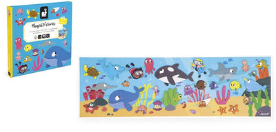 Janod - magneti stories - the seabed - educational magnet set