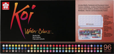 Conjunto de estudio de acuarelas Sakura koi | 96 medias sartenes