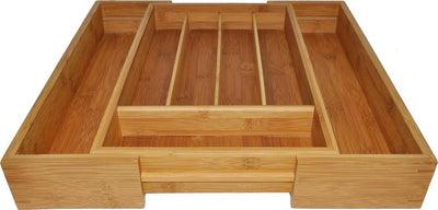 Cajón para cubiertos regulable Point-virgule - bambú