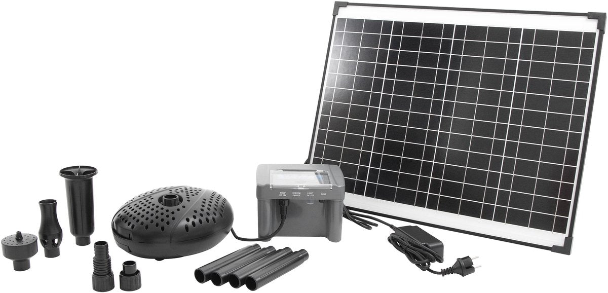 Ubbink - solarmax 2500 - pompa per fontana ad energia solare - con batteria propria - pompa per laghetto