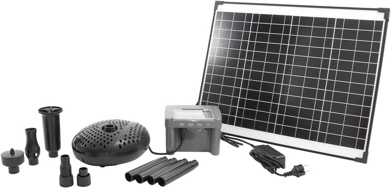 Ubbink - solarmax 2500 - pompa per fontana ad energia solare - con batteria propria - pompa per laghetto
