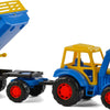Cavallino Toys Tractor Cavallino con cargador frontal y defensor azul