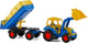 Cavallino Toys Tractor Cavallino con cargador frontal y defensor azul