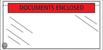 Raadhuis paklijstenvelop - 225x165mm - a5 - documents enclosed - 1000 stuks - rd-310502