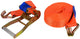 Geko rateltrekband - 10m - 5000kg - polyester - j-haken - 50mm breed