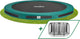 Salta premium ground - inground trampoline met veiligheidsnet - ø 366 cm - groen