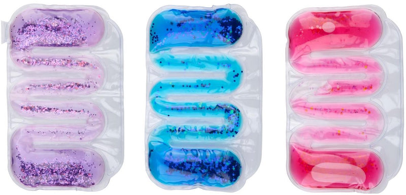 Eddy Toys borsa dell'acqua sensoriale - borsa dell'acqua sensoriale con glitter - giocattoli fidget per bambini - giocattoli antistress per bambini - giocattoli da spremere - 1 set casuale
