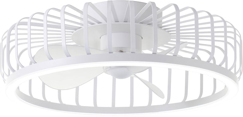 Brilliant capo - ventilatore da soffitto - con illuminazione - ø 48 cm - LED 36w - CCT - 2700k-6500k - dimmerabile - bianco - molto silenzioso