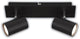 B.k.licht briloner isil – faretto a plafone – faretti a soffitto incl. eek una fonte di luce* – faretti orientabili – neri – 29 cm