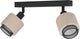 Eglo rosley spot - e14 - 31 cm - zwart beige - textiel