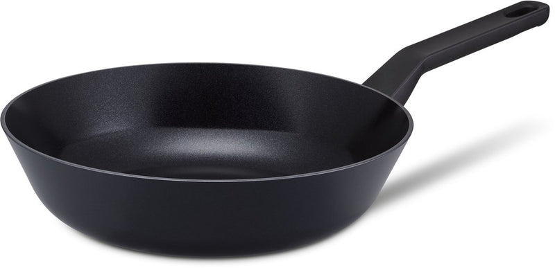 Brabantia onyx r ns sartén wok ø 28cm - 100% libre de pfas - apta para inducción - mango ergonómico resistente al calor - revestimiento cerámico antiadherente - negro