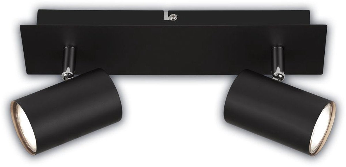 B.k.licht briloner isil – faretto a plafone – faretti a soffitto incl. eek una fonte di luce* – faretti orientabili – neri – 29 cm