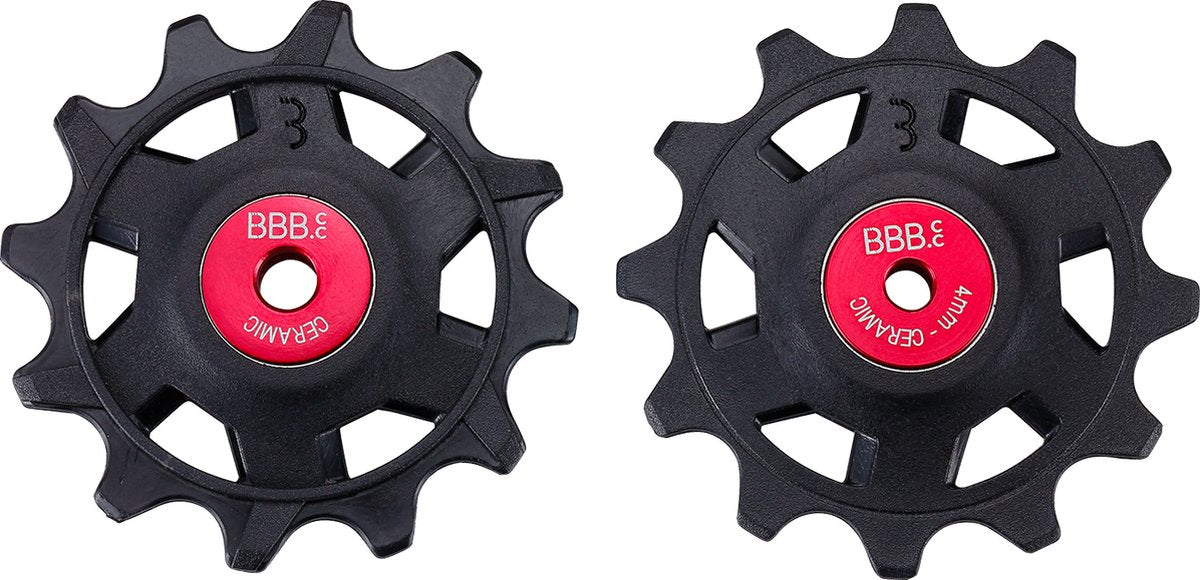 Ruedas de cambio cerámicas bbb ciclismo sram - ruedas de cambio de 12 velocidades - duraderas - negras - 12t - rollerboys ceramic 12t sr bdp-20