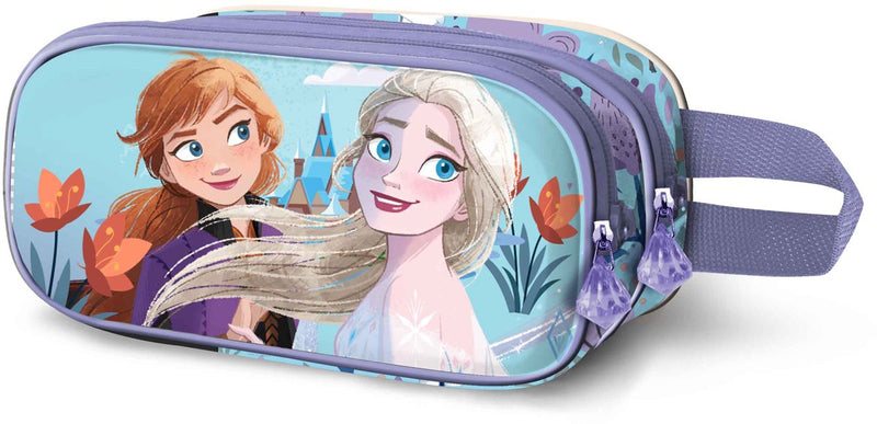 Karactermania - disney - frozen 2 - estuche - estuche - doble cremallera - frozen 2 spring