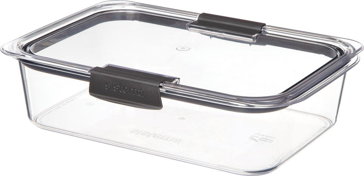 Sistema brilliance – bewaardoos – rechthoekige vershouddoos – groot - tritan - 2l