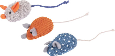 Flamingo floera - juguetes para gatos - ps floera ratón azul s 16cm - 3 uds - 131111 - 3 uds
