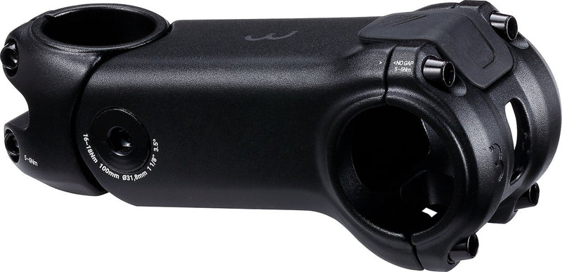 Vástago de acción de ciclismo Bbb - vástago de suspensión para bicicleta de carreras, bicicleta eléctrica para gravel - 31,8 mm - ajustable de 0° a +3,5° - alta absorción de impactos - diferentes posiciones de conducción - longitud: 100 mm - bhs-52