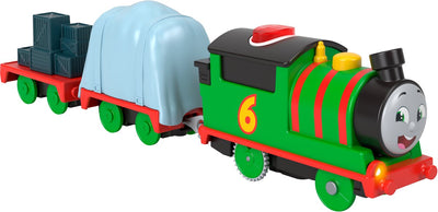 Tren de juguete Fisher-price Mattel Thomas Friends hablando con Percy con sonido.