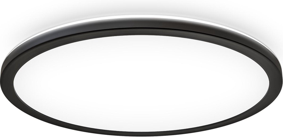 Briloner b.k.licht - lampada da soffitto a led - nero - pannello led - lampada da soffitto - l: 29,3 cm - 4.000 k - 2.400 lm - 18 w