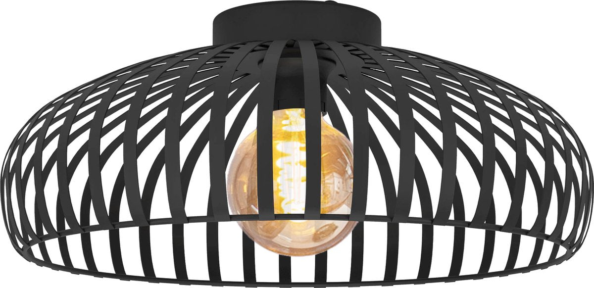 Eglo mogano 3 plafondlamp - e27 - ø 43 cm - zwart - staal