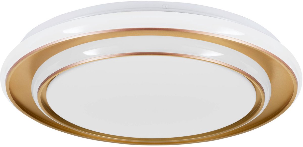 Lampada da soffitto Eglo moschetta - ø 40 cm - bianco oro - luce bianca regolabile (calda, neutra e luce diurna)