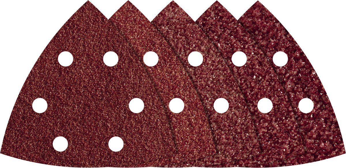 Wolfcraft - carta vetrata 20 pezzi per levigatrici multidelta 95mm - grana: 40,60,80, 120,180 - 1866000